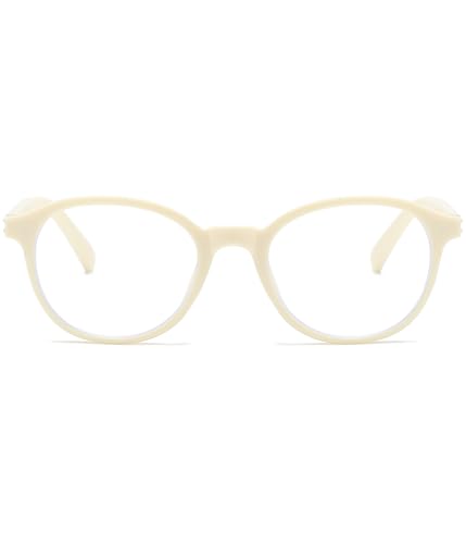 Image of EYLRIM Classic Round Glasses for Women Men Circle Frame Blue Light Glasses Nerd Eyeglasses