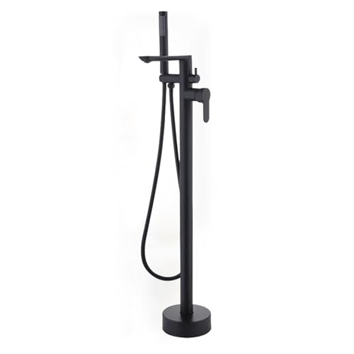 Robinet de baignoire sur pied pour baignoire îlot design noir mat