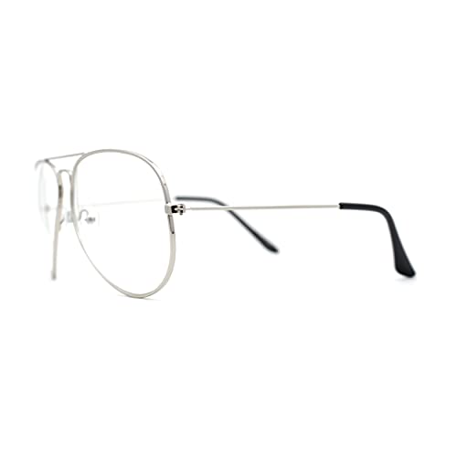 Iconic Tear Drop Clear Lens Metal Rim Cop Glasses3