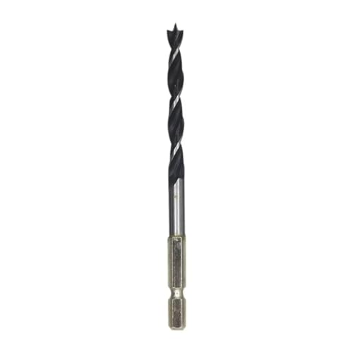Foret à trois pointes acier haute teneur en carbone 6.5mm ouvre-trou hélicoïdal bois