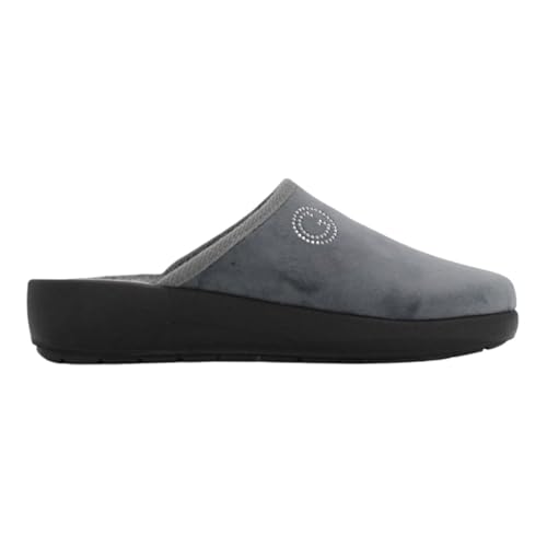 Grunland pantoufle de velours ROCA CI2962 Grigio chausson maison 37