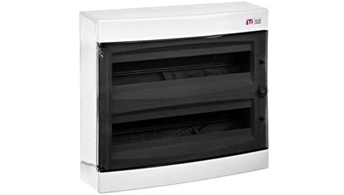 DIDO 0011085 eti-polam 3838895616979 - Distribuidor de módulos 2x18 (montaje en superficie/transparente/IP40 ECT 2X18PT-s)