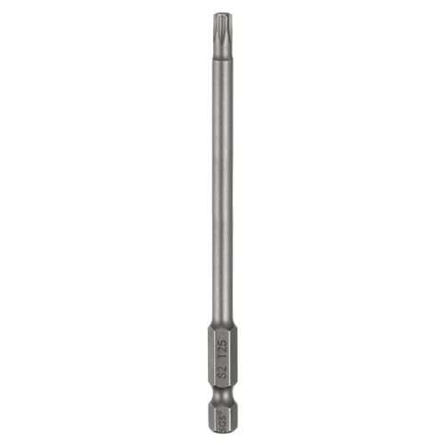 QUARKZMAN T25 Torx Bit Set Schraubendreher Bitsatz 1/4 Zoll Sechskantschaft 100mm Lang Magnetisch Hex Sechskant Ohne Loch Spitze Bohrer Bits S2 Stahl für Torx Schrauben Werkzeug