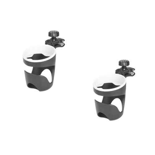 SUPVOX 2 Pcs Bottle Rack Stroller Cup Holder Clamp Organizer Compact for Stroller Bike Scooter