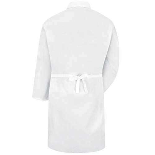 Red Kap Men's Butcher Wrap, White, Large #TOP1