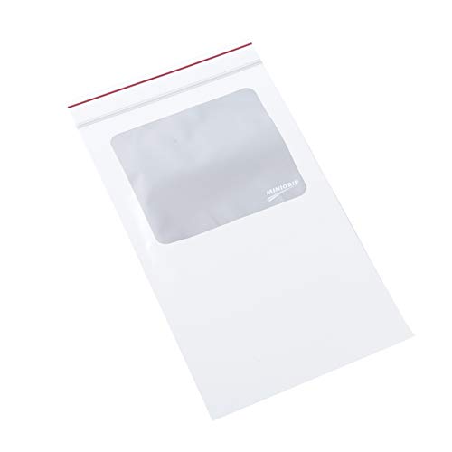 Minigrip Red Line Mgrl2W0508 Polyethylene (Ldpe/Lldpe Blend) Clear Reclosable Bag, 8" Length, 5" Width (Pack Of 1000) #TOP21