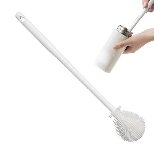 baabeash Cepillo limpiador de botellas, flexible, 360°, cepillo de limpieza para el hogar con mango largo para vasos de cocina, botellas, biberones, botellas de bebé, hogar