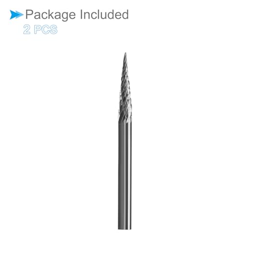 Fresas Rotativas de Carburo de Tungsteno 1/8" 2 Piezas miniatura 6