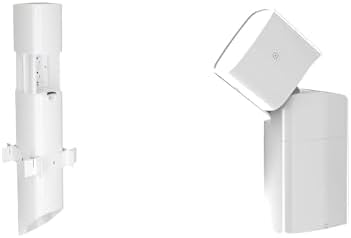 TayMac PP55W ParkPost Outdoor Power Enclosure with Spot Light Accessory Slide Cover PPSLW, White