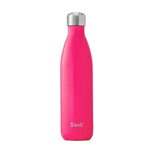 S'well Stainless Steel Water Bottle - 25 Fl Oz - Bikini Pink - Triple-Layered Vacuum-Insulated Containers Keeps Drinks Cold for 48 Hours and Hot for 24 - with No Condensation - BPA Free Water Bottle