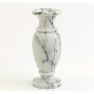 Vase en marbre blanc italien véritable H.15 cm VASO haut de gamme