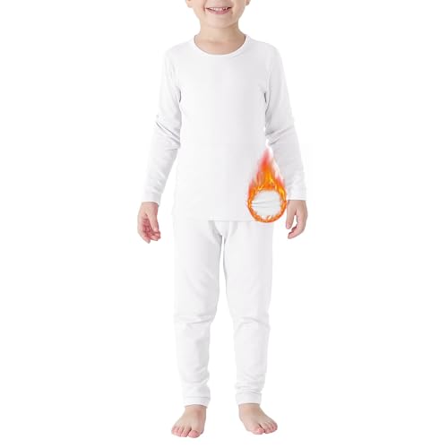 American Trends Girls Thermal Underwear Set Kids Thermals Top and Bottom Set Base Layer for Cold weather/skiing2