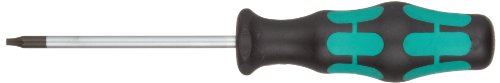 Wera 367 BO TX7 x 2-3/8in Kraftform Plus Torx BO tamper-resistant screwdriver, TX7 x 2-3/8 in.