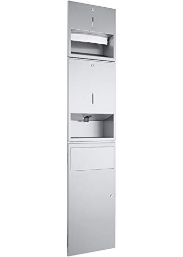 Wagner de ewar Combinación 250bl./950ml Jabón/11L wp500 Acero Inoxidable para Montaje empotrado, Edelstahl poliert
