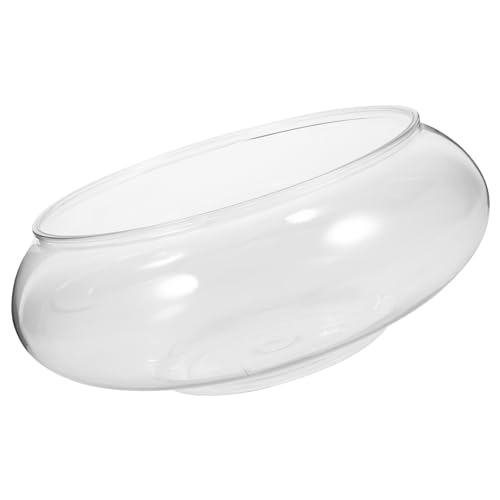 Milisten Réservoir D'Aquarium Transparent 9.53 Pouces Aquarium De Bureau Multifonction pour Poissons Betta Plantes Décoration Intérieure Maison