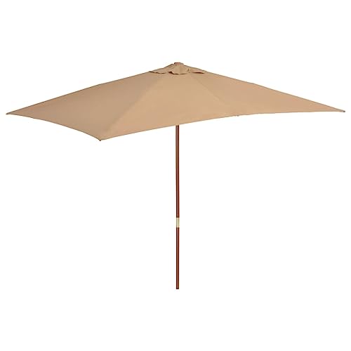 Parasol rectangulaire jardin et balcon terracotta, ombrage chaleureux pour vos terrasses