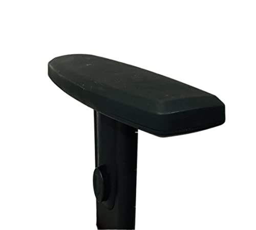 Image of GOYALSON Handle Office Chair revolving Visitor Chair Durable Handle Set nut Bolts & Key fit to Every Chair (Black, Adjustable Handle with Rectangular Pad)