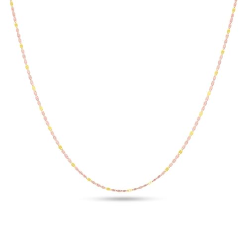 Bizzarro Cadena De Oro Florentino de 14K Valentino (45Cm Aprox.) TG-VC-45F