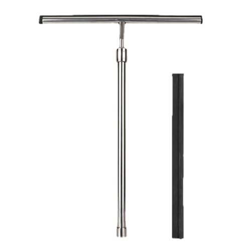 Escobilla profesional para limpieza de ventanas, raspador de vidrio multiusos, escobilla de ventana de mango largo, escobilla de goma de fácil agarre para, escobilla de limpieza portátil para ducha