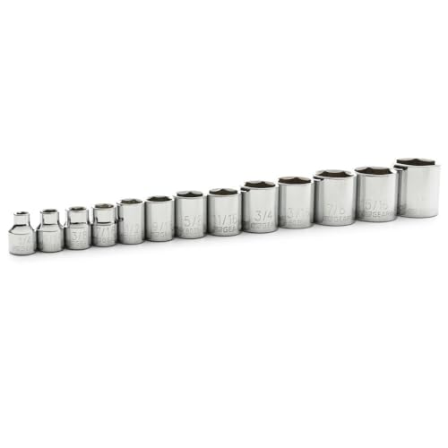 GEARWRENCH 13 Pc. 3/8' Drive 6 Pt. Standard Socket Set, SAE...