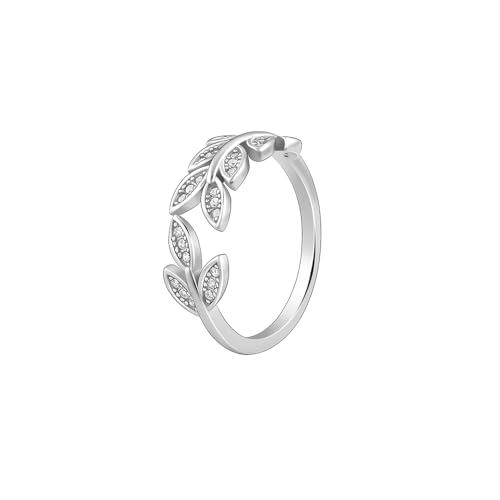 GIVA 925 Silver Anushka Sharma Zircon Leaf Ring, Adjustable | Gifts for Girlfriend, Gifts for Women and Girls | With Certificate of Authenticity... - Image 5