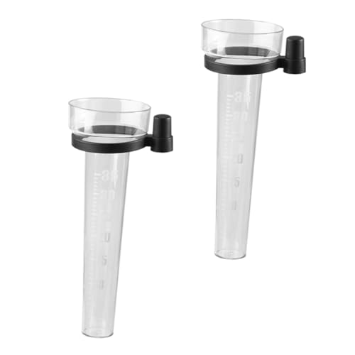 Gogogmee 2Pcs Plastic Rain Gauge Measuring Cup High Definition Scale Durable Outdoor Rain for Gardening Farming and Meteorological Use Easy to Read with Sturdy Design