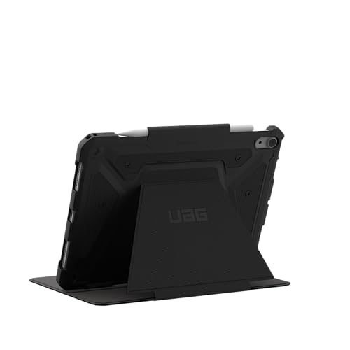 Image of Urban Armor Gear UAG Designed for iPad Air 11 inch Case (8th /7th /6th Gen, M5 /M4 /M2) (A3360, A3361, A3362) Metropolis Tact.Armr Folio Cover with Adjustable Kickstand & Pencil Holder - Black