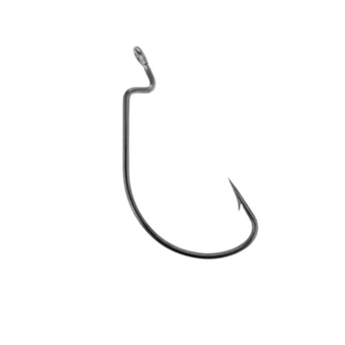 50 Pcs Fish Hooks, 5cm Bent Circle Barbed Fishing Hooks, Nickel Plated High Carbon Steel, Fishing Accessories