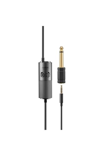 Image of Godox LMS-60G Omnidirectional Auxiliary Lavalier Microphone with Adjustable Gain (Black)
