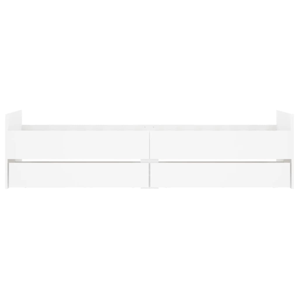 Brokky Estructura de Cama con cajones Cama de día sofá Cama con cajones Cama Individual Juvenil-Blanco-90 x 190 cm