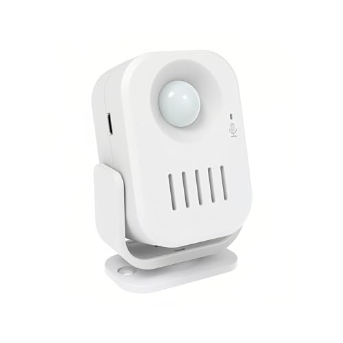 Lancoon Sensor de Movimiento de Seguridad Timbre de la Puerta de Timbre Negocio Entrada de Alerta de la Tienda de Bienvenida Detector de Movimiento Monitor de Alarma con Indicadores LED