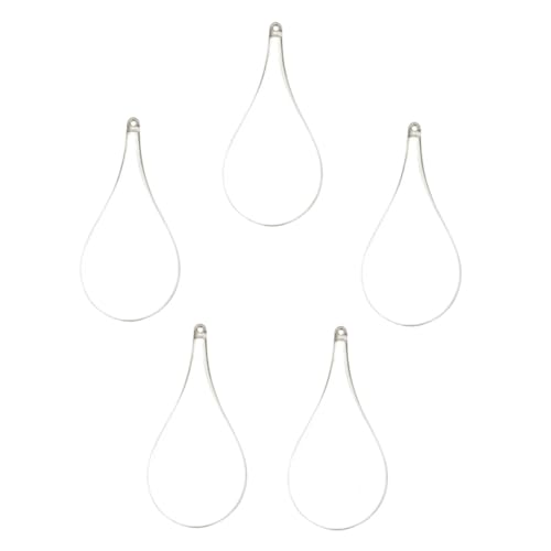 Lurrose Bolas Decorativas Transparentes en Forma de Gota 5 Unidades de Plástico Alimentario Bolas Rellenable para Manualidades y Decoración de Fiesta