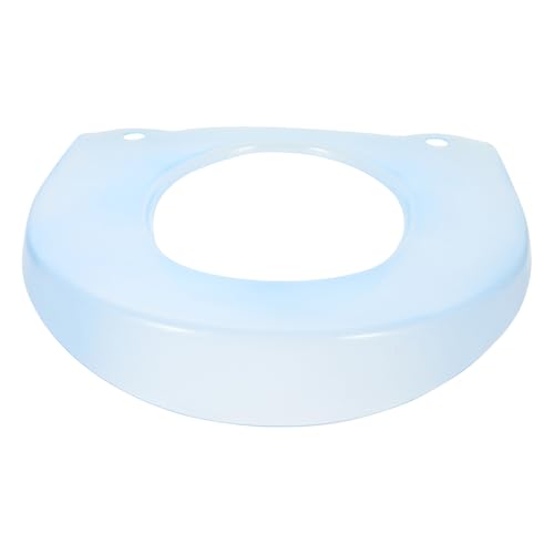Garneck Protector de Asiento para Inodoro de PVC Cojín Antideslizante y Desmontable Funda para Taza Wc Color Azul Fácil Limpieza y Uso Doméstico