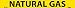 NMC B1172Y Pipe Marker, "NATURAL GAS", 9" Width x 1" Height, Pressure Sensitive Vinyl, Black On Yellow (Pack of 25)