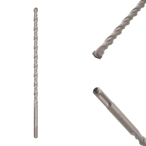 Image of TAPARIA 12 mm Flat Tip SDS Plus Hammer Drill Bit for Concrete Drilling (HDF 12310, 12x250x310 mm)-Spiral Flute Type-Home, DIY, Professional Brick, Wall, Masonary-Drilling