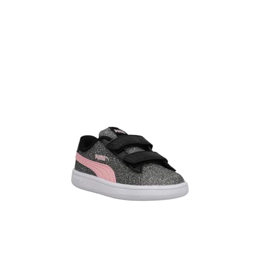 PUMA Toddler Girls Smash V2 Glitz Glam V Slip On Sneakers Shoes Casual - Black - Size 5 M2