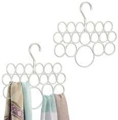 FONDOTIN Schalhalter Set - 10-tlg Kunststoff Organizer Für Schrank