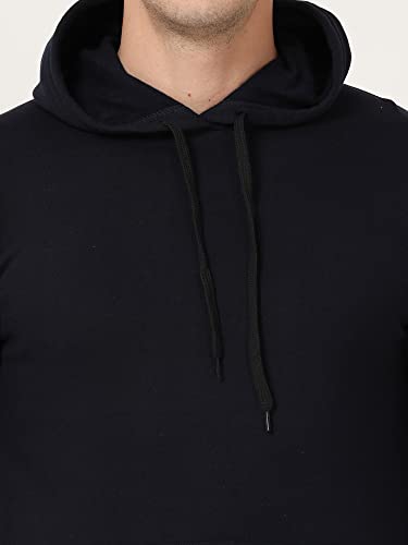 Image of Ideation Men's Cotton Hooded Neck Solid Full Sleeve Hoodies with Kangaroo Pocket