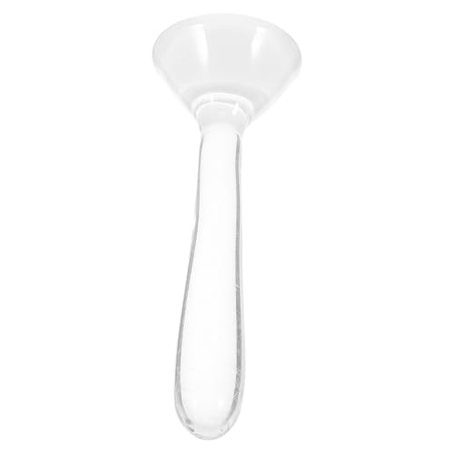 PACKOVE Mortero de Laboratorio de Cristal Transparente Varilla de Molienda Manual para Moler Pigmentos y Minerales, Mortero de Fondo Plano Multifuncional para Laboratorio y Uso Doméstico