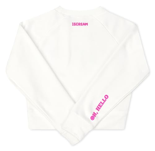 iscream Big Girls Softest Puff Fleece Crewneck Fun Graphic Sweatshirt - Chill Vibes Collection3