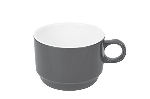 Bo-Camp - Tasse - 100 % mélamine - Ø 8,5 x 6,5 cm - Deux tons gris Cover