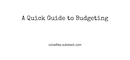 『A Quick Guide to Budgeting』のカバーアート