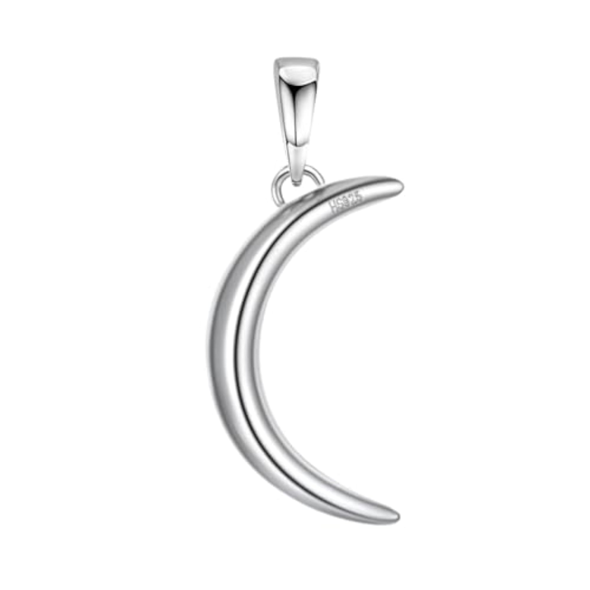 Moon Pendant for Women in 92.5 Sterling Silver