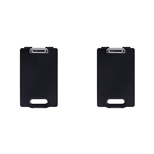 Bunggou 2X A4プラスチック製の収納クリップボードファイルボックスケース 文書ファイル折り畳みクリップボードポータブルクリップボードの収納ケース