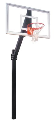 Legend Jr. Select Steel-Acrylic In Ground Fixed Height Basketball System Kelly Green