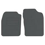 Tapis de sol en velours haut de gamme pour Daihatsu Cuore L276 année de construction 2007-2013 avec protège-talon Ajustement parfait Gris avant