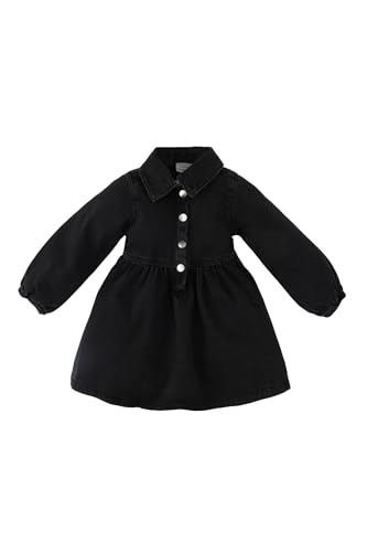 DeFacto Jeanskleid, Süße Jean Kleider für Baby-Mädchen, Bezauberndes...