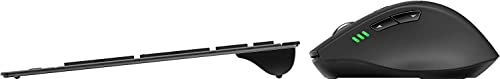Rapoo 9500M inalámbrico multi-modo, combo ultra delgado negro QWERTY con diseño premium 5