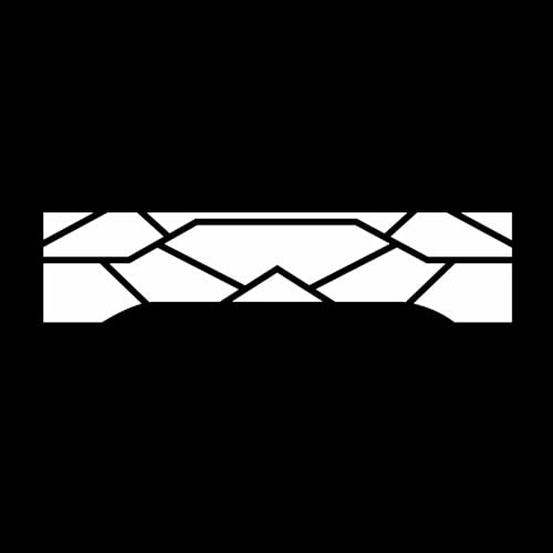 Image of 59 inch Racing Stripe Graphic Car Sticker for Truck Pickup Rear Decal Plaid Graphic Self-Adhesive Universal Decorative Sticker Trunk Lid Vinyl Car Decal Accessories(1PCS) (White)