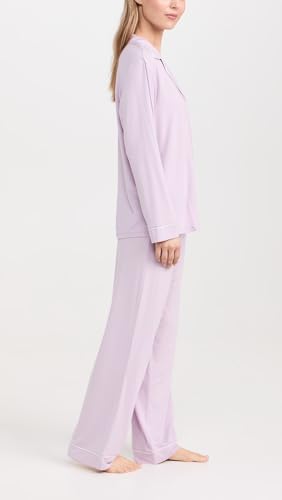 Image of Eberjey Gisele Classic Women's Pajama Set | Long Sleeve Shirt + Long Pants